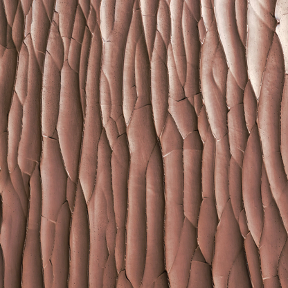 cracked gesso, copper - closeup