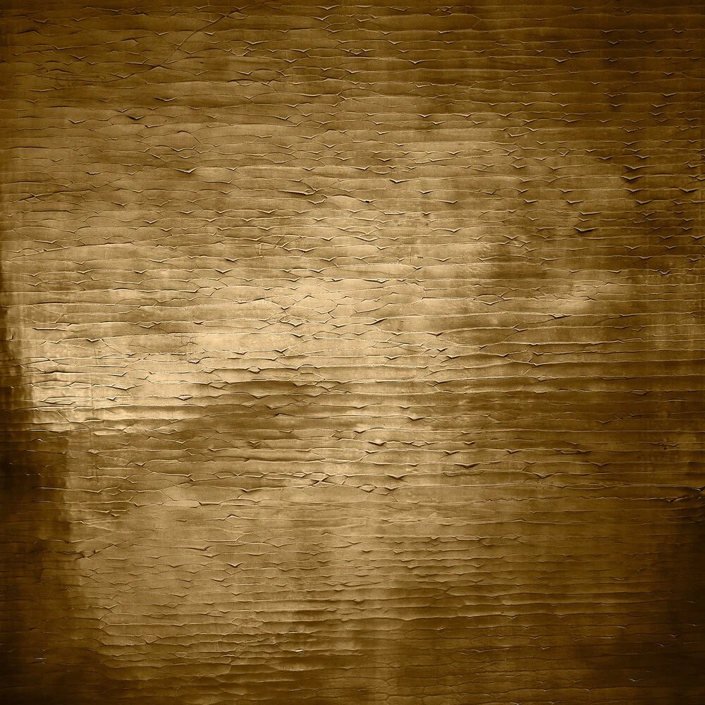 fractured gesso, gold brass - closeup
