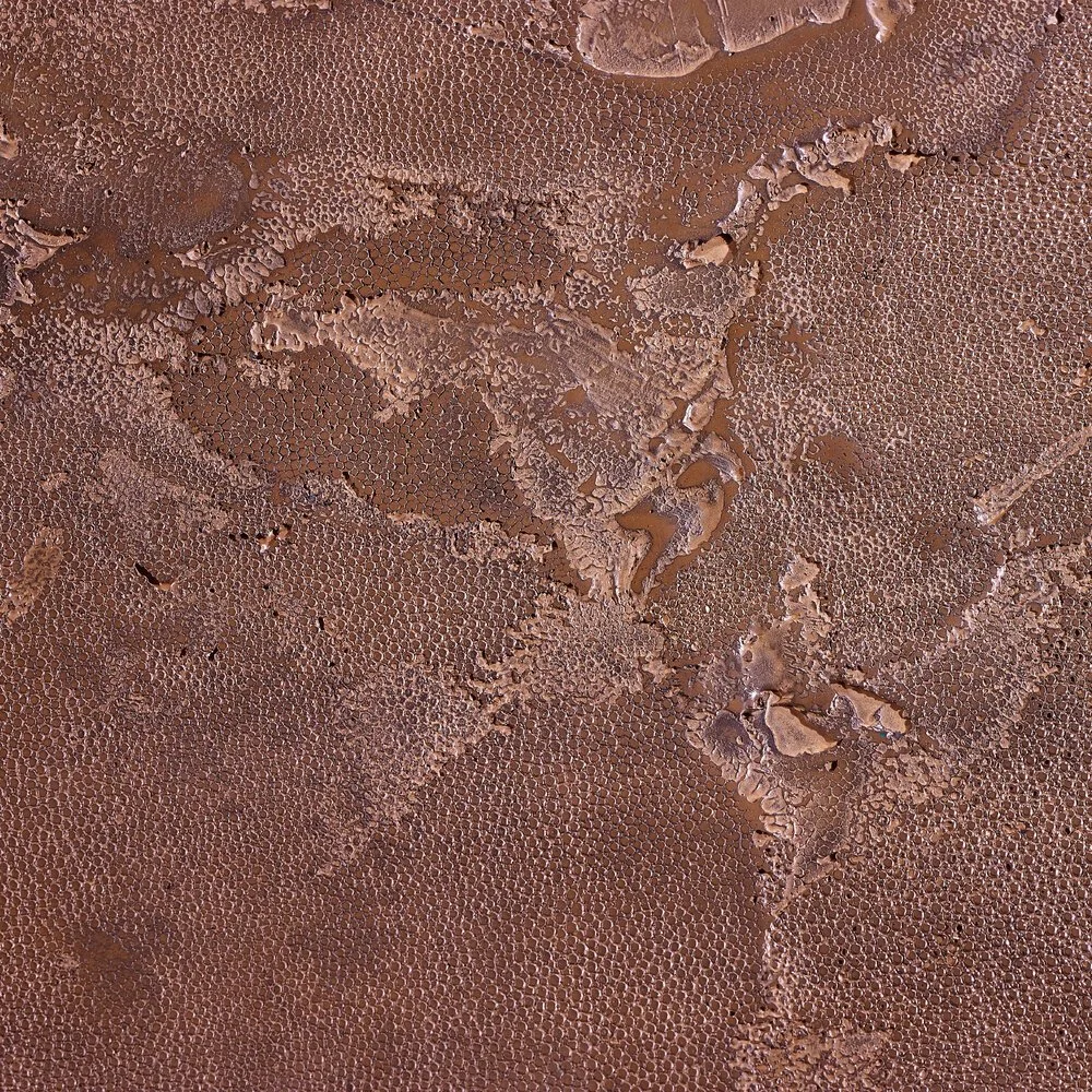 ragged shagreen, copper - closeup