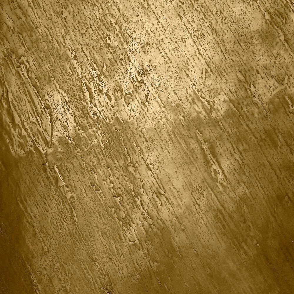 slate, gold brass - closeup