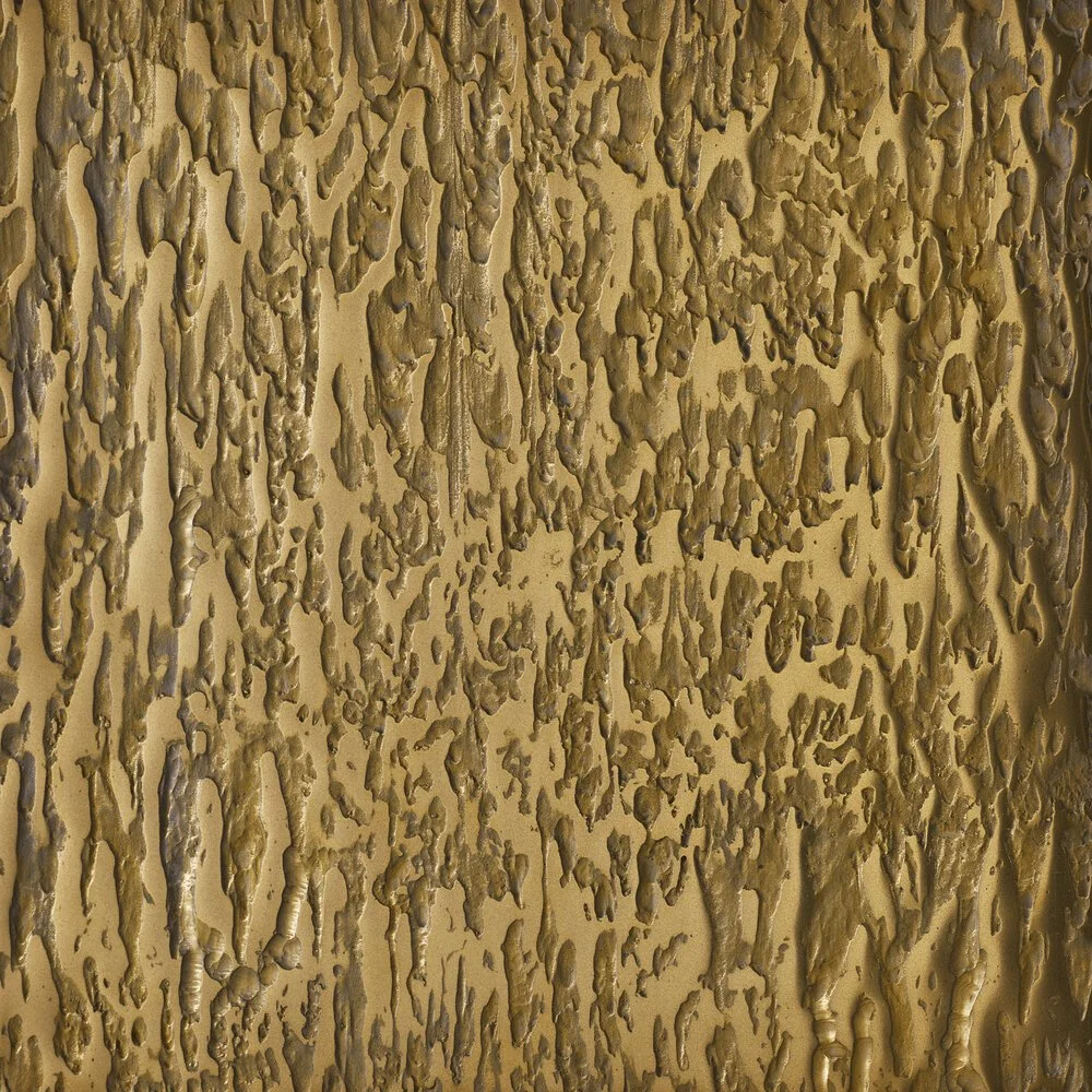stalactite, gold brass - closeup