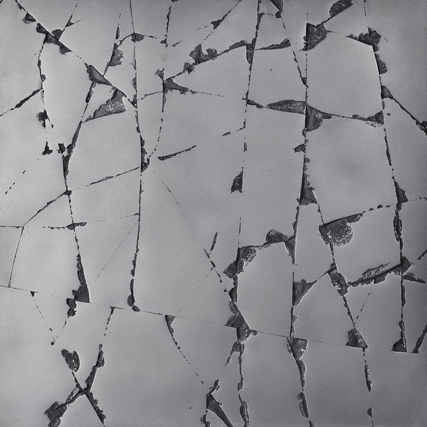 cracked, iron - closeup