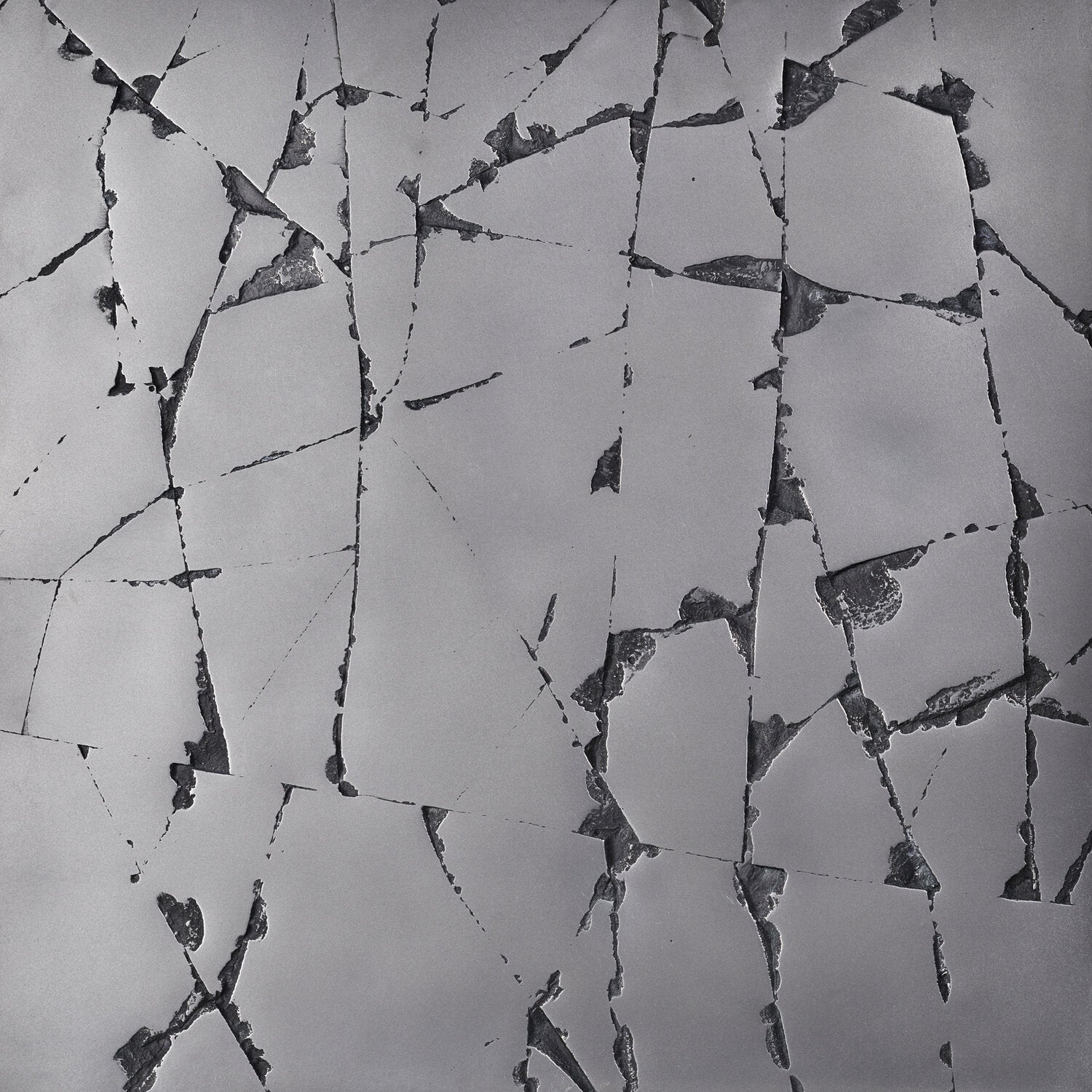 cracked, iron - closeup