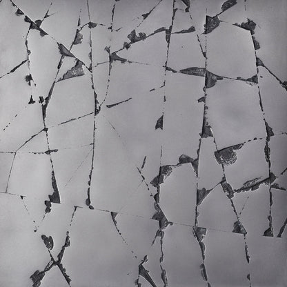 cracked, iron - closeup
