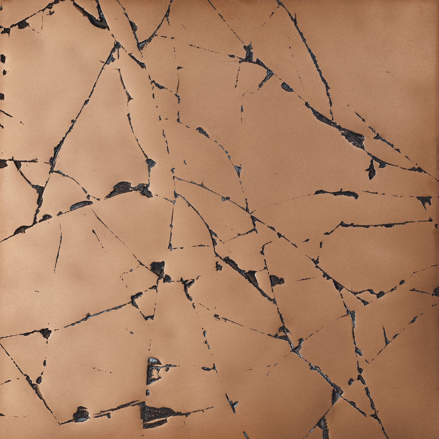 cracked, bronze - closeup