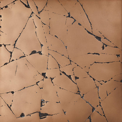 cracked, bronze - closeup
