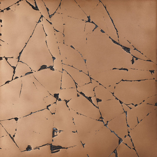 cracked, bronze - closeup