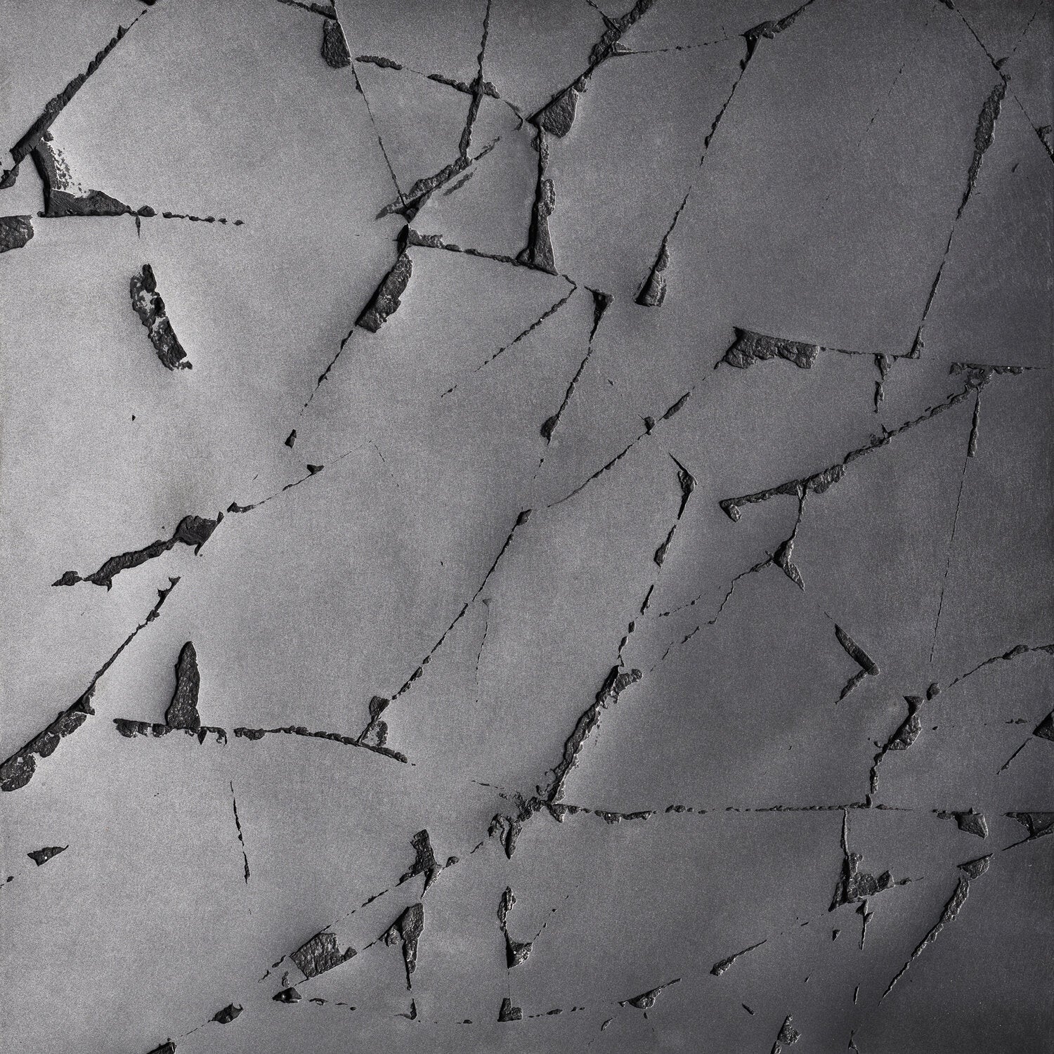 cracked, iron - closeup