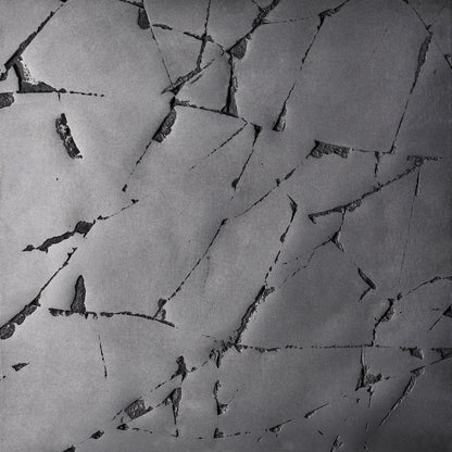 cracked, iron - closeup